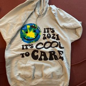 Lonely Ghost “It’s cool to care” hoodie- medium
